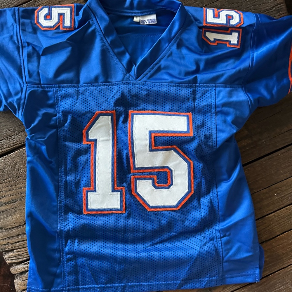 SOLD Tim Tebow #15 Florida Gators Blue Orange Football Jersey Youth Kids Boys - Picture 5 of 8
